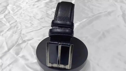2-Pack Men's Business Pin Buckle Belts | Daily Commute Style & Festival Gift Set, Genuine Leather