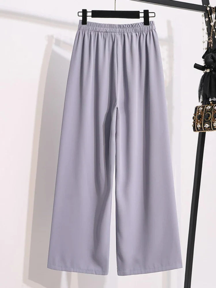 Women's Summer Loose Chiffon Wide Leg Pants