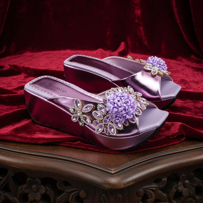 2026 Newest INS Style Wine Color Elegant Women Heels Nigeria Popular Designer African Ladies Shoes And Bag Set for Wedding