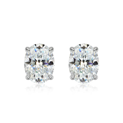 1ct-4ct Real Moissanite Earrings S925 Sterling Silver Earrings For Women Wedding Engagement Party Jewelry