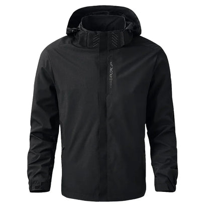 Men's Waterproof Rain Jacket Lightweight Outer Hooded Outdoor Raincoat Hiking Windproof Jacket Climbing Outdoor Jackets