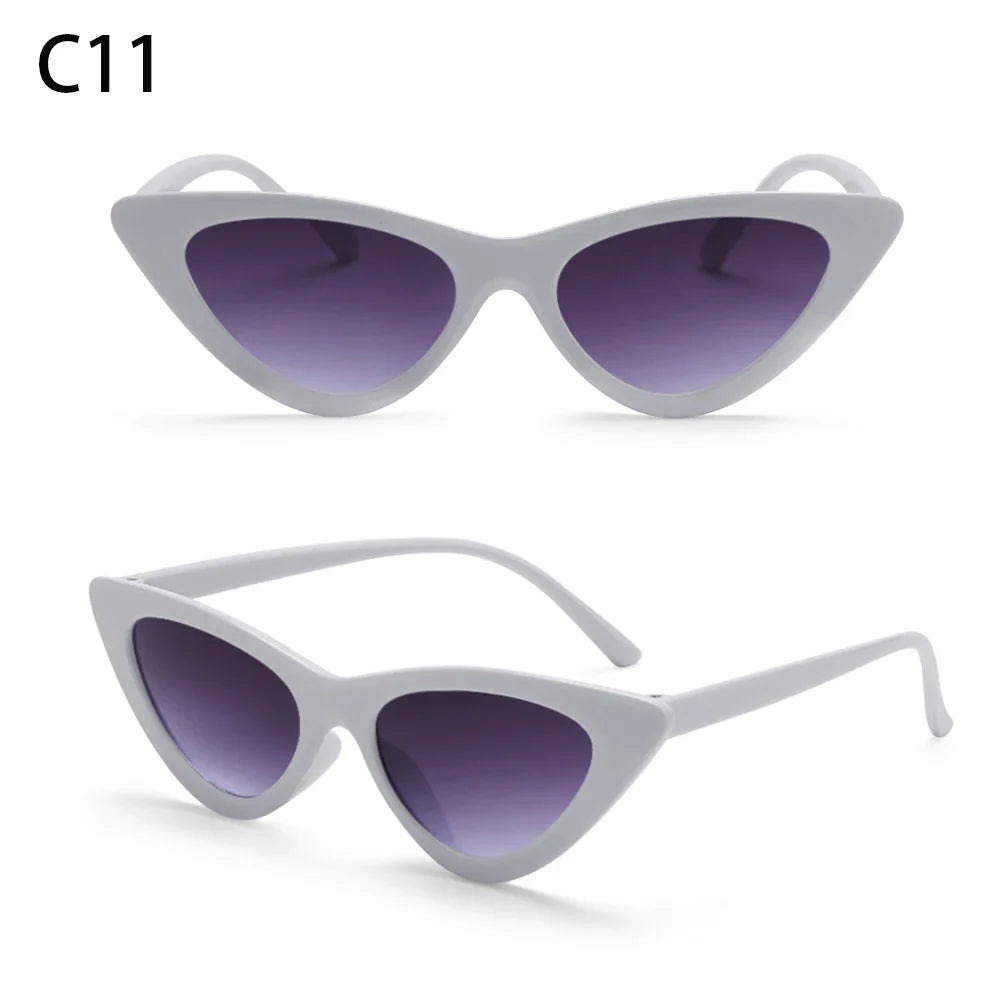 Eyewear Sun Shades Female Shades Vintage Small Triangle Sunglasses