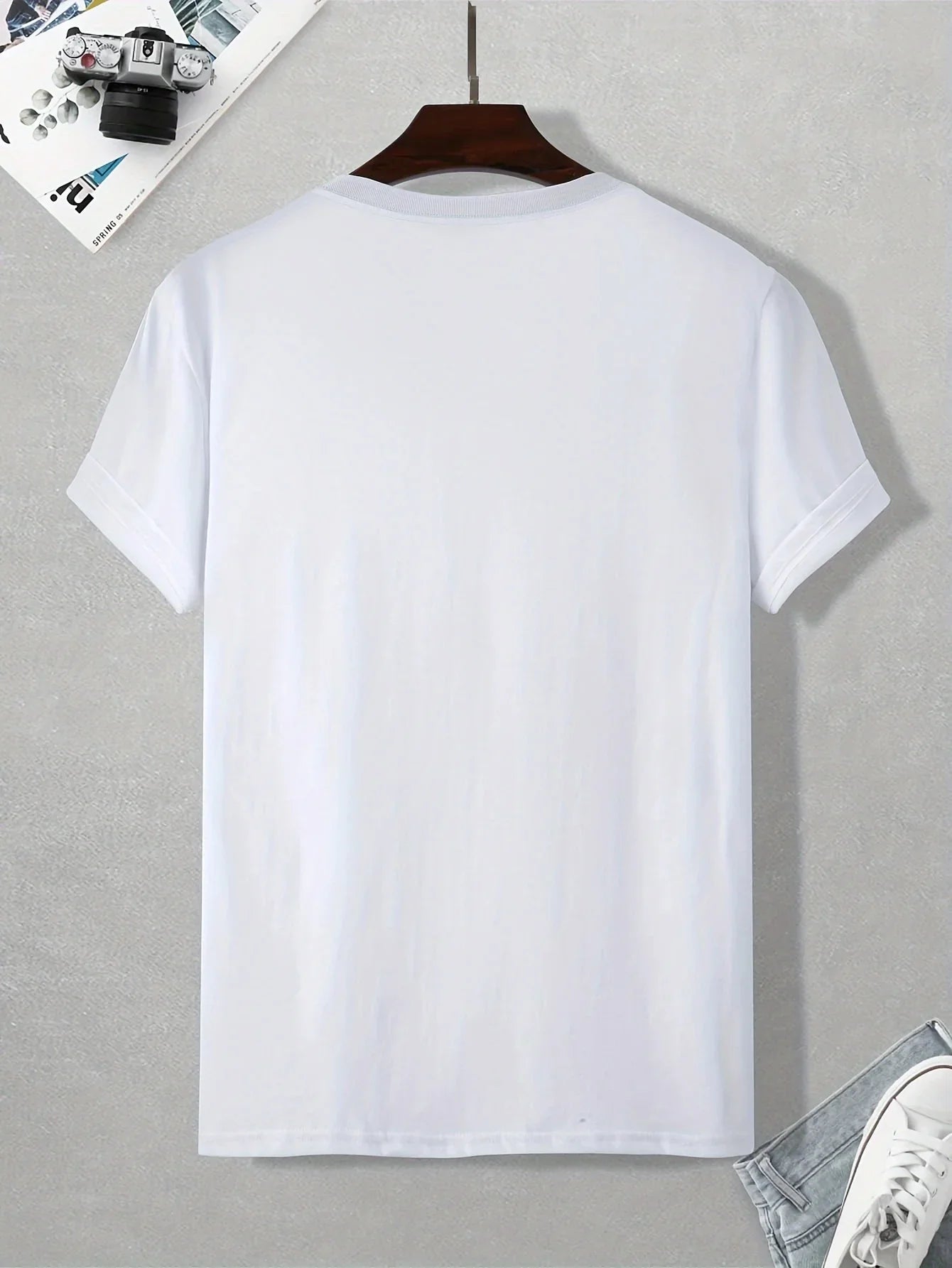 Men's 100% pure cotton summer loose and comfortable casual solar system Planets printed round neck short sleeved T-shirt top