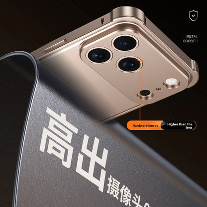 Original Colour Aluminium Frame Metal Bumper Hard Case For IPhone 17Air 17 Pro Max High Quality Alloy Lens Protector Phone Cover