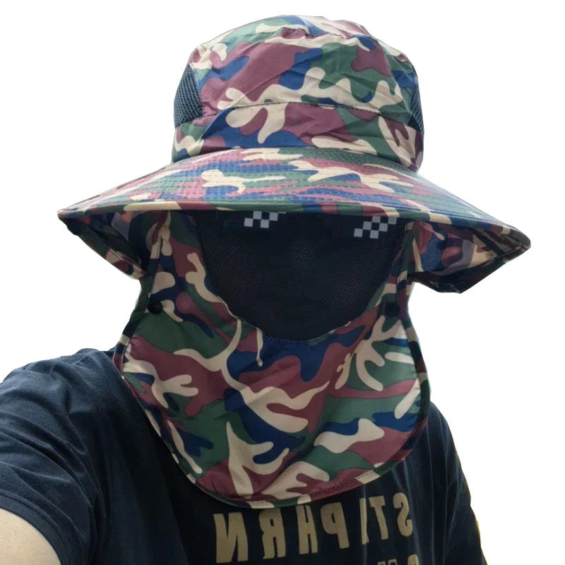 Sun Hats UV Protection Outdoor Hunting Fishing Cap for Men Women Hiking Camping