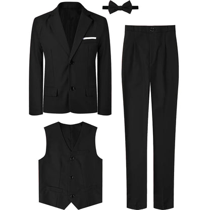 Suits for Boys Kids Wedding Easter Church Tuxedo Teenager School Performance Piano Outfit Set Children Birthday Formal Clothes