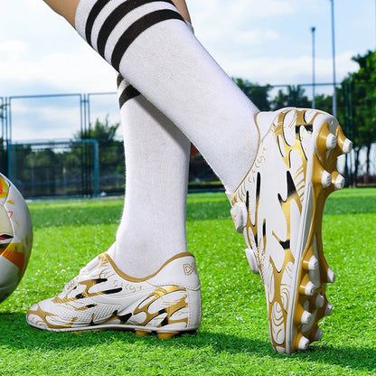New Men Kids Football Boots Ultralight Boys Professional Soccer Shoes Cleats Non-Slip Match Grass Training Shoes Drop Shipping