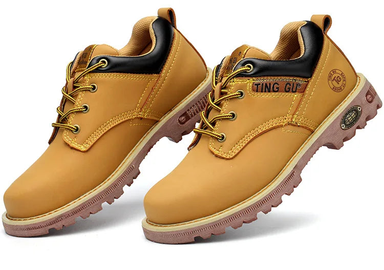 Four Season Labor Protection Shoes Anti Smashing Anti Piercing Steel ToeCap Anti Slip SafetyShoesWear-resistant Protective Shoes