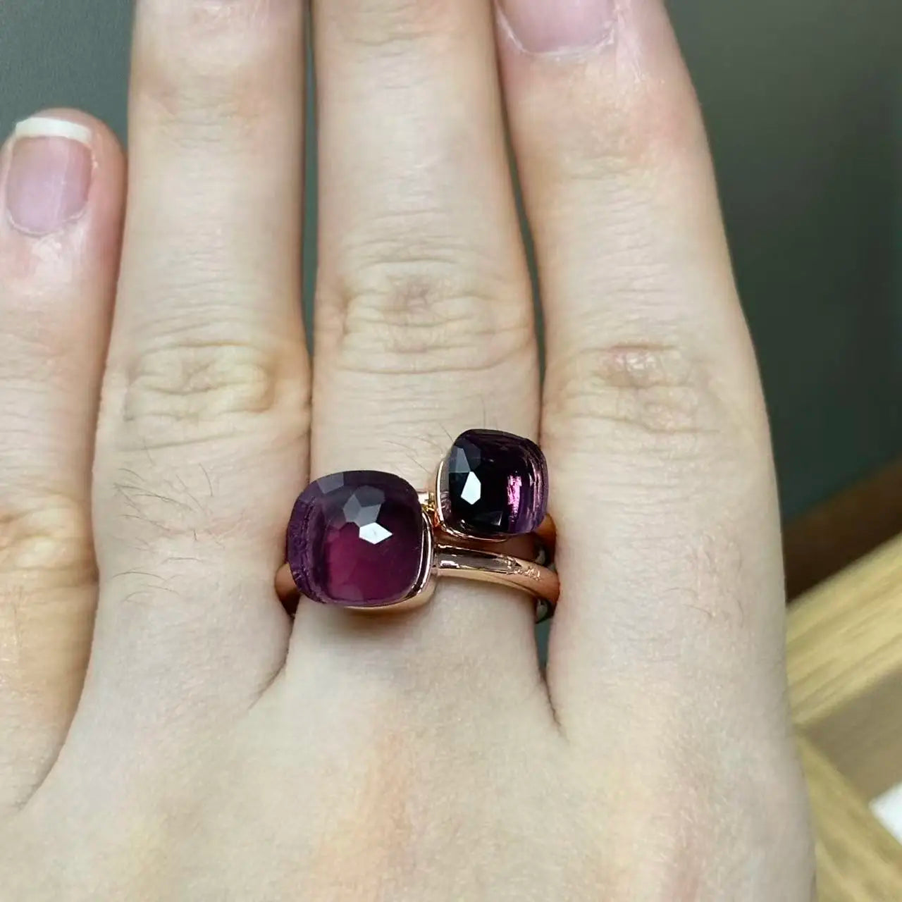 Classic and Petite Ring Set for Women Colorful Cyrstal Fashion Jewelry Gift Vanlentine's Day