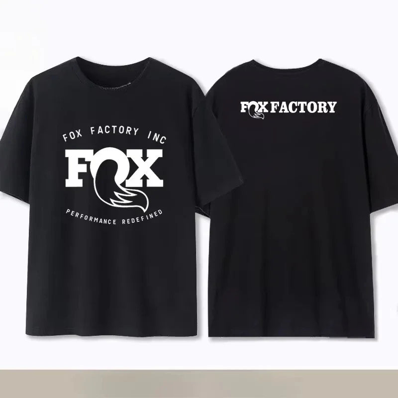 Summer Fox Racing Cross - country Mountain Bike Commemorative T - shirt High Quality Fashion Men Women Short Sleeve Round Neck