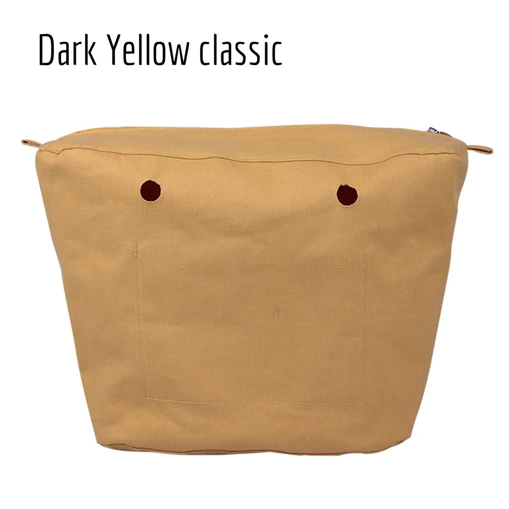 New Waterproof Inner Bag Organizer Insert Zipper Pocket for Classic Mini Obag Canvas Material for O Bag