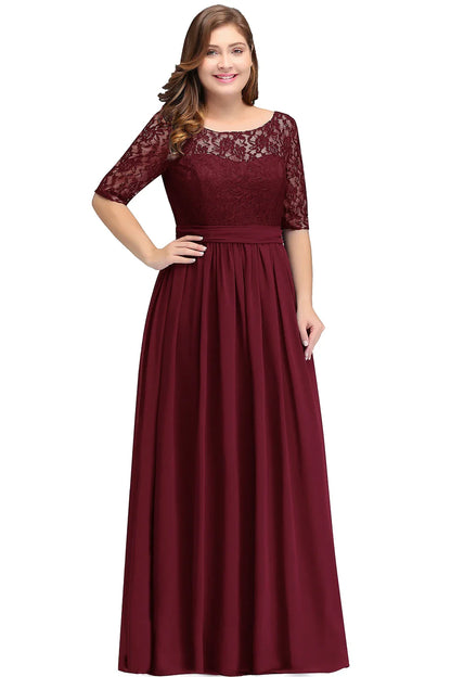 Burgundy Plus Size Bridesmaid Dresses Long V Back Sleeveless Evening Party Prom Gowns A-line Birthday Gift Women Robe De Soiree