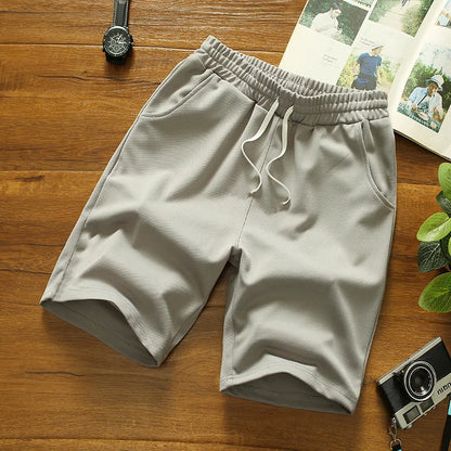 Men Solid Drawstring Shorts Men Casual Gym Shorts Sport Basketball Shorts