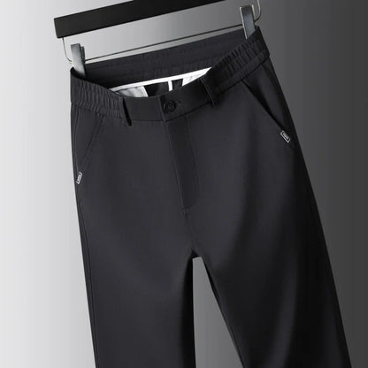 Spring Autumn Male Casual Pants Korean Mens Clothing Business Straight Work Trousers Solid Color Classic Versatile Man Pants