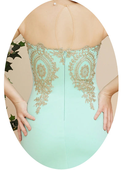 2024 Hot Sale Gold Appqulies Sweetheart Illusion Wedding Guest Gown Elegant Bridesmaid Dresses Maxi Floor Length Mermaid Gowns
