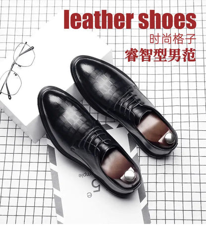 Novos Sapatos Masculinos de Negócios Primavera Outono Sapatos Masculinos de Couro Formais Tênis Masculinos Casuais da Moda Social Elegante Tendência Solado Reto