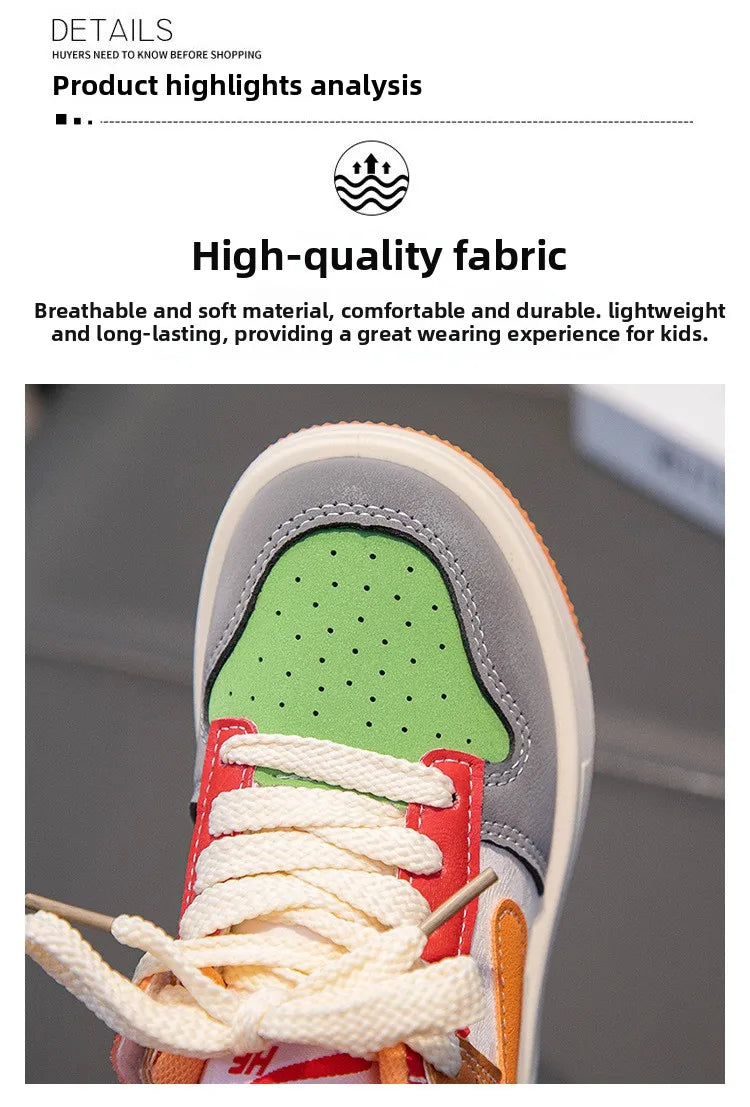 New Children Casual Shoes Four Seasons Kids Single Sneaker Mandarin Ducks Basketball Sports Shoes Boys Girls Sneaker Board Shoes