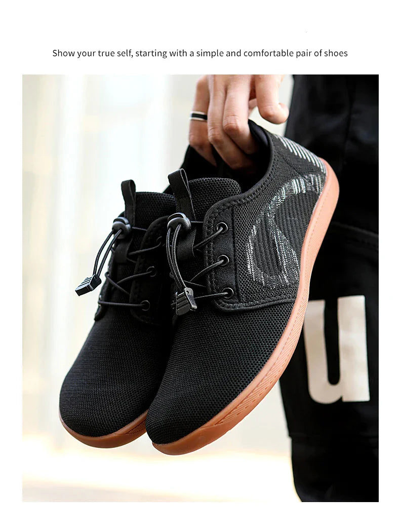 New Unisex Wider Shoes Breathable Mesh Men Barefoot Wide-toed Shoes Brand Flats Soft Zero Drop Sole Wider Toe Sneakes Large Size