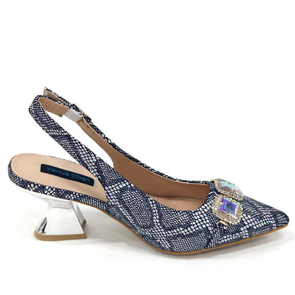Rhinestone Pointed-Toe High Heels Shoes and Bags Set for Women Wedding and Party Elegant Luxury Fashion in Wine Color