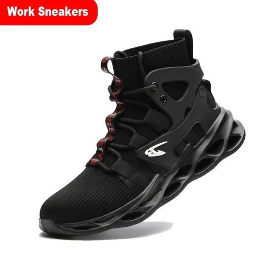 2024 New Safety Shoes Puncture-Proof Work Sneakers Lightweight Work Shoes Men Steel Toe Shoes Safety Boots Indestructible Shoes