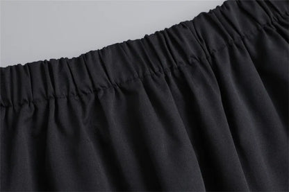 Women Lace Floral False Hem Layering Fake Top Lower Skirt Half Shirt Blouse Skirt Extenders Skirt Fake Hem