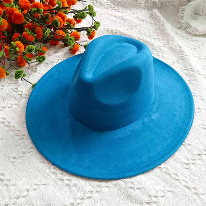 Hats Blank Hats for Burning Multicolor teardrop shaped Top 9.5cm Brim Unisex Jazz Hat Church Hat