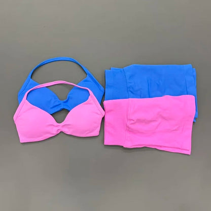 2 Piece Yoga Sets Women  Low Waist Seamless Push Up Bra Scrunch Butt Lift No Digging Comfortable Gym Running Tracksuits