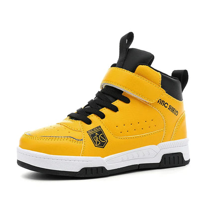 Children‘s High-top Basketball Boots Boys Girls Non-slip Basketball Trainers Outdoor Jogging Sneakers Breathable Athletic Shoes