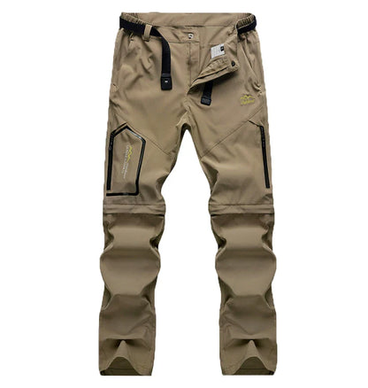 Men's Breathable Sports Pants Lightweight Hiking with Zipper Pocket Quick Dry Water Resistant Fishing Travel Trousers