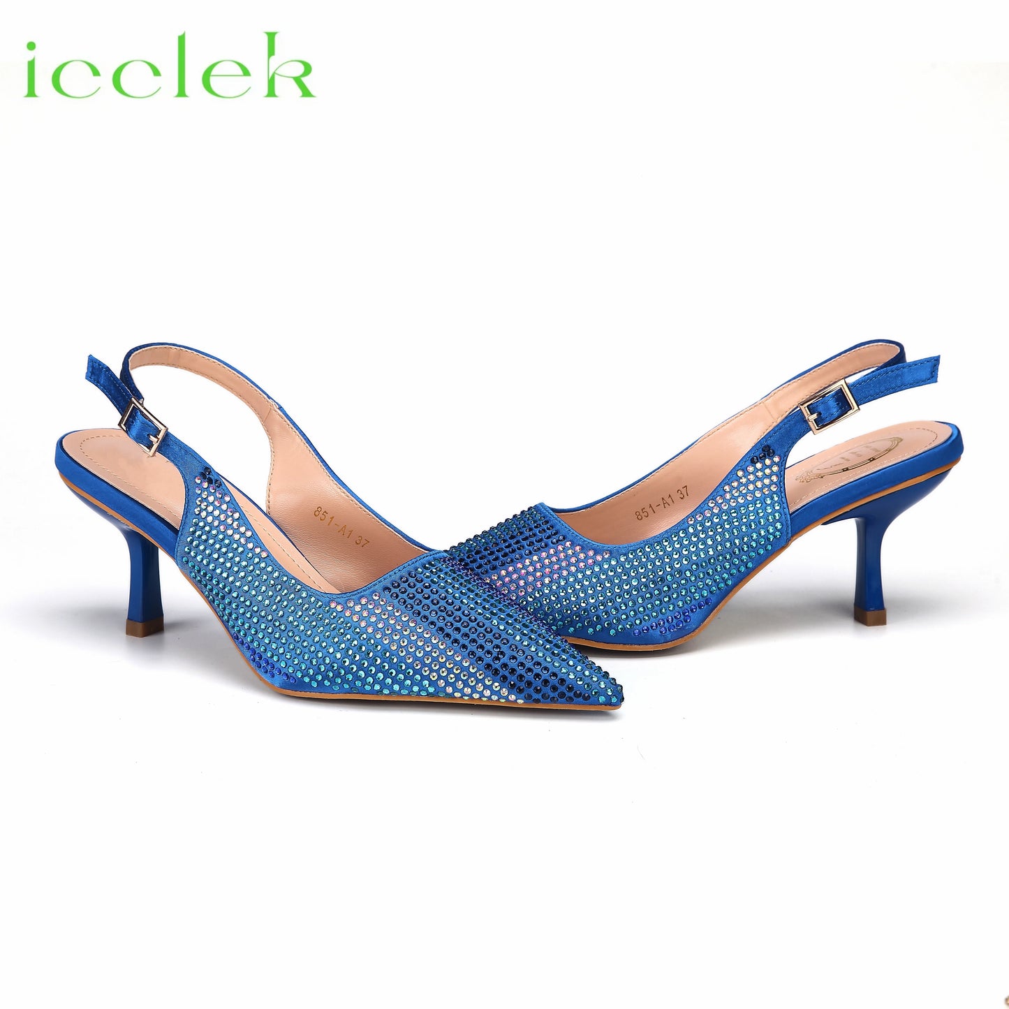 Italian Design African Women's High Heels Pointed Toe Sandals Party Wedding Party Magenta Color Shoes and Bags Set