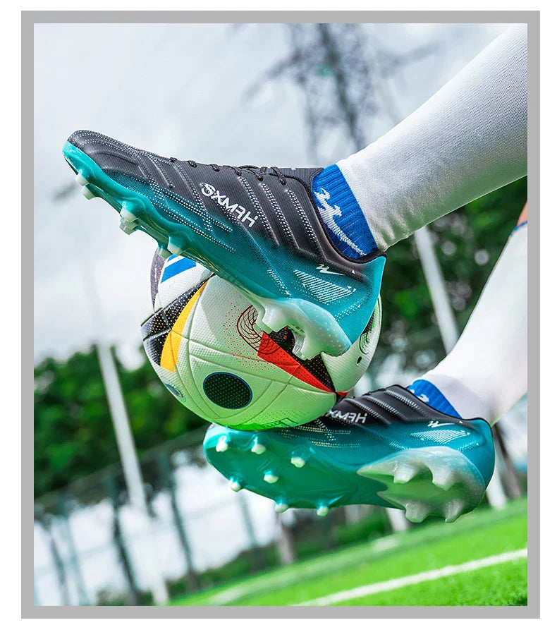 Double Star 2026 New Football Shoes, AG Long Stud for Kids, Primary Students, Teenagers and Adults, Professional Match & Trainin