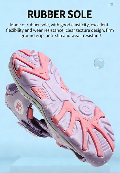 Summer Beach Shoes Kids Closed Toe Anti-collision Sandals Breathable Children Casual Walking Sandals For Boys And Girls