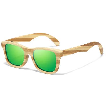 Natural Zebra bamboo adult sunglasses Manual polarized glasses Mirror coated lens Glasses Gift box 8621C
