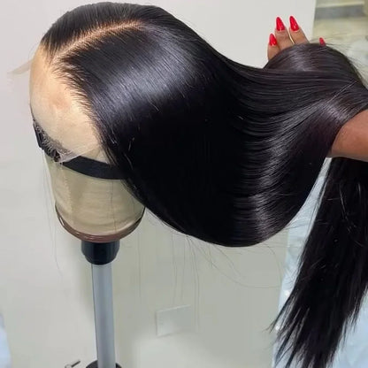 Glueless 7x5 Lace Front Wig Vietnamese Human Hair Bone Straight 13X4 Front Wigs Super Double Drown 13x6 Lace Frontal Wigs 180%