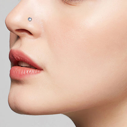 10/50PCS G23 Titanium Internal Thread Cup Shaped Ear Cartilage Nail Simple And Fashionable Perforated Jewelry Ear Nail Lip Nail