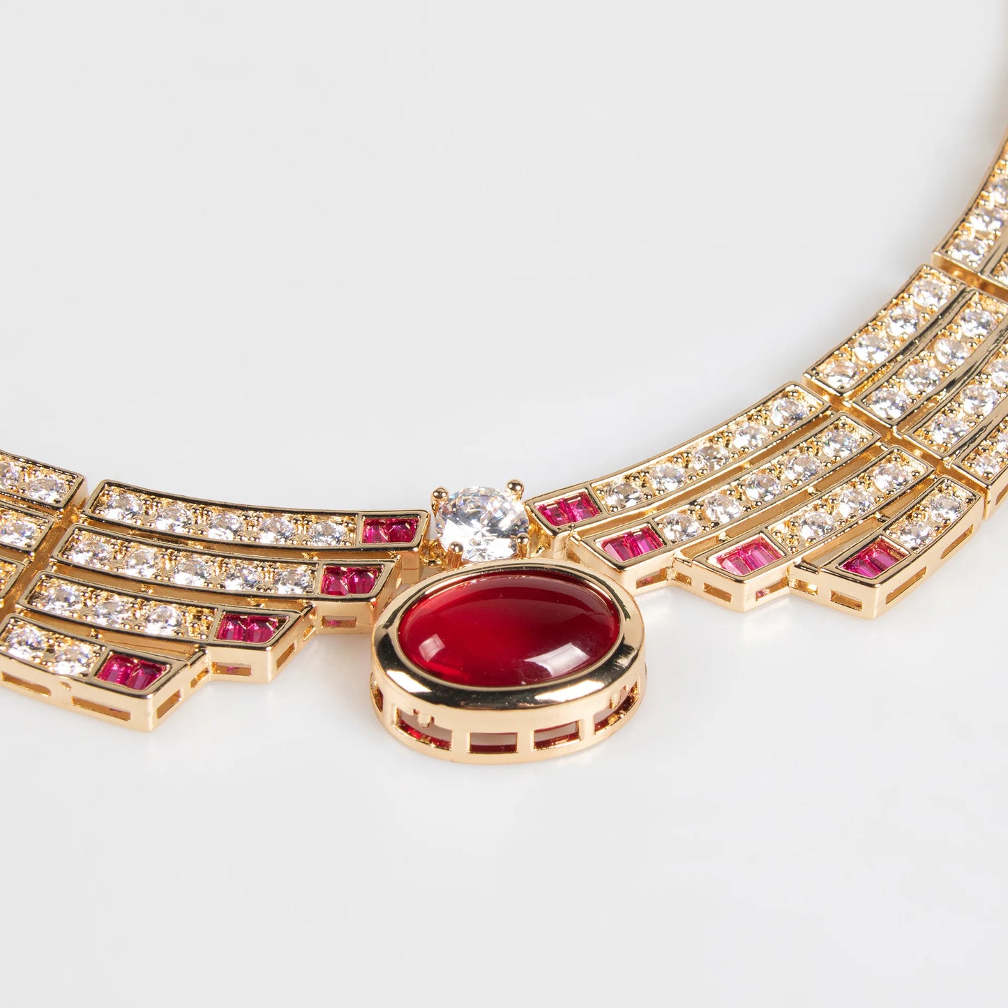 Conjunto de Joias 2 Peças Requintado Luxo Colar Brincos Femininos Vestido Festa Casamento Noiva Centenas de Acessórios Deslumbrantes M-371