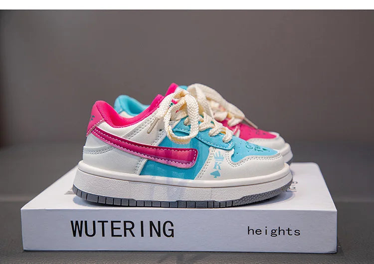 New Children Casual Shoes Four Seasons Kids Single Sneaker Mandarin Ducks Basketball Sports Shoes Boys Girls Sneaker Board Shoes