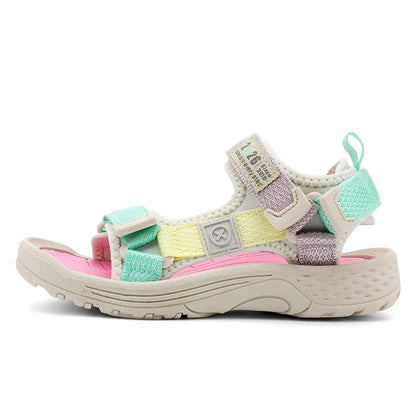 New Summer Kids Sport Sandals, Children Casual Breathable Barefoot Shoes, Non-Slip Lightweight Water Beach Sandals for Boys