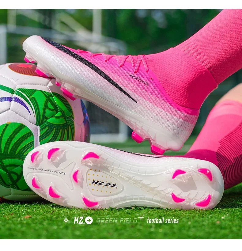 New Men Football Boots Women Professional Soccer Shoes Hot Sale TF/FG Sneakers Unisex High-quality Futsal Cleats Ultralight
