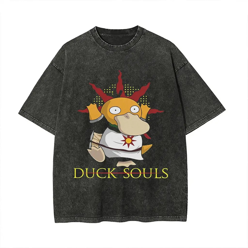 Psyduck Graphic T Shirt Man Women Anime Short Sleeve Tee Summer 2026 Streetwear Casual Tops Y2k