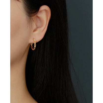 925 Sterling Silver Earring Colorful Dripping Oil Material Ear Ring Ear Buckle Rhombus Shape Trend Wild Girl Women Boy Ear Jewel