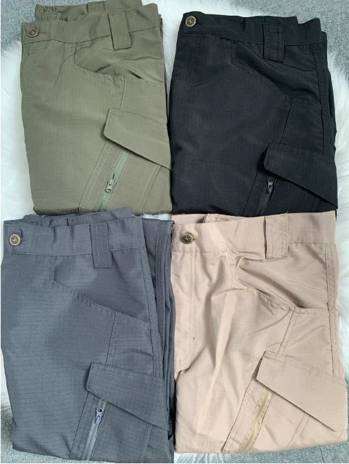 Men City Pants Cargo Trousers Multi-pocket Waterproof Wear-resistant Casual Training Overalls Clothing