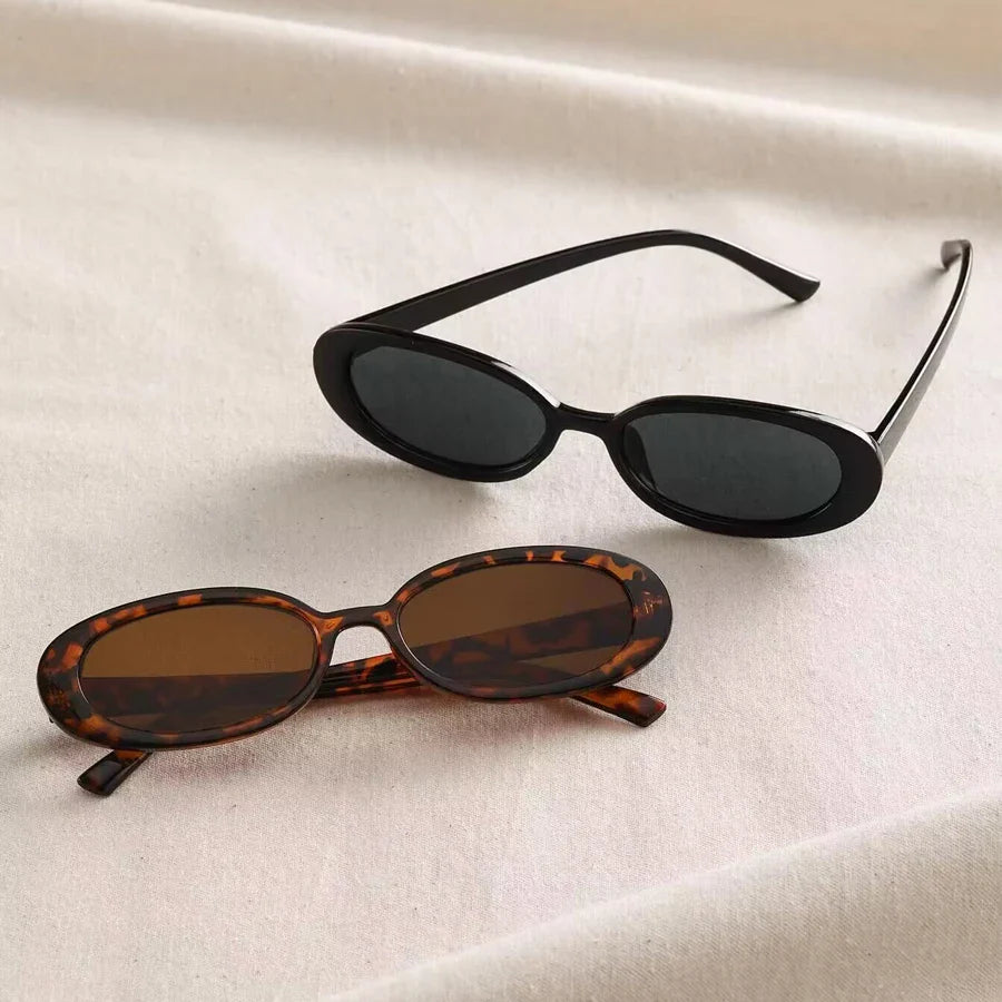 Sunglasses Women Luxury Brand Designer Small Oval Sun Sunglasses Retro