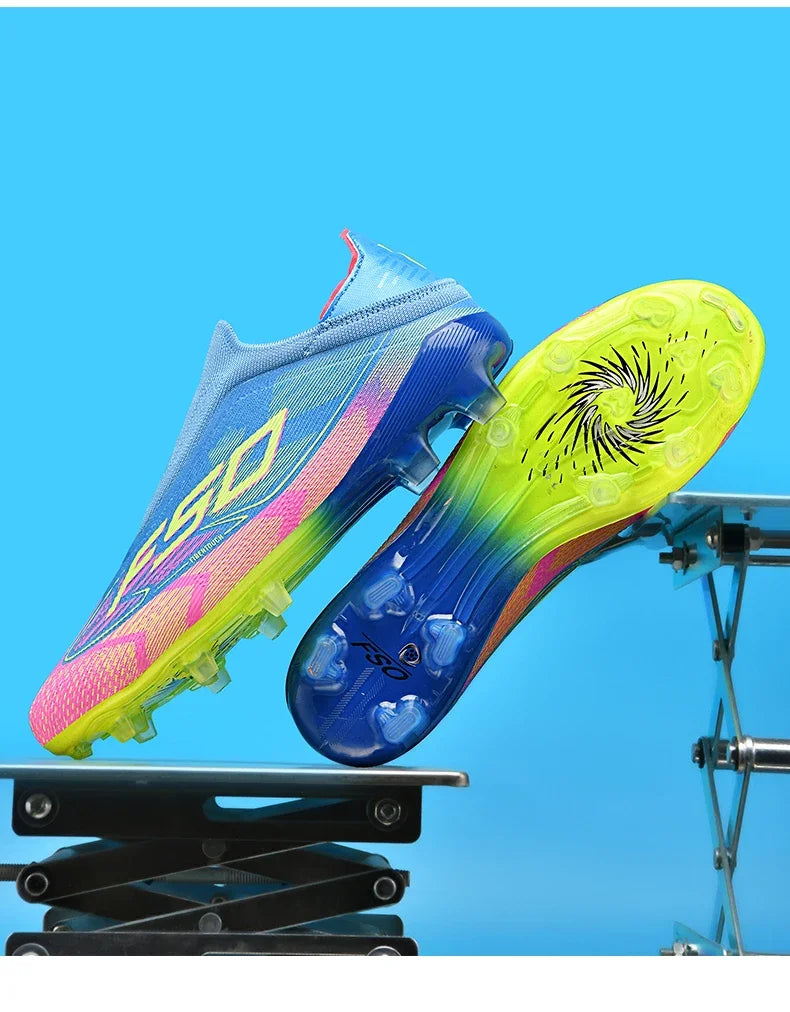 New Men Football Boots High-quality Soccer Shoes Sneakers Match Indoor Non-Slip Grass Cleats Mid-top Light Hot-selling Outdoor