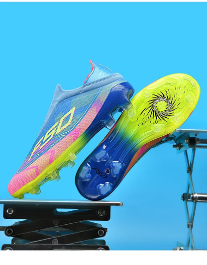 New Men Football Boots High-quality Soccer Shoes Sneakers Match Indoor Non-Slip Grass Cleats Mid-top Light Hot-selling Outdoor