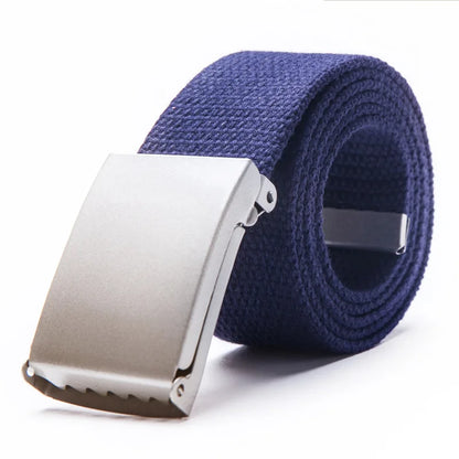 Men's Belt Fashion New Unisex Trousers Belt Women's Belt Canvas Belt Breathable Outdoor Tactical For Jeans Adjustable Waist Belt