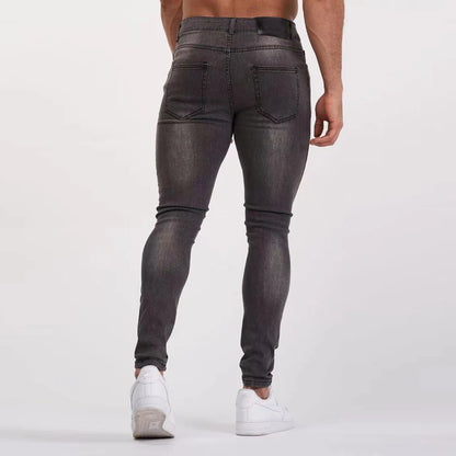 Mens y2k super Skinny jeans fade black Color Straight Classic Denim Trousers Casual Daily For Office Parties Male Cowboy Pants
