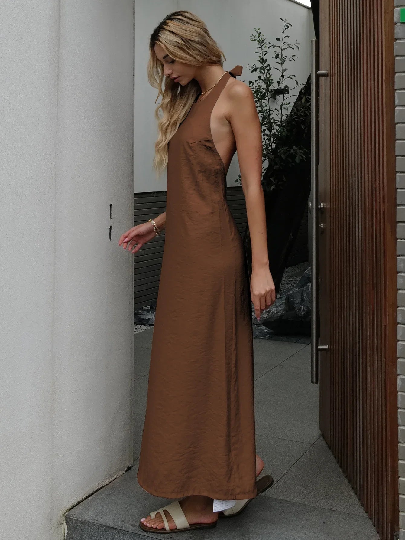 Summer Women Backless Elegant Dress