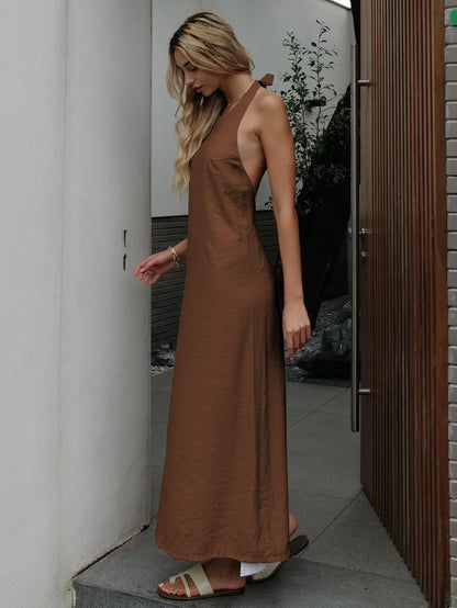 Summer Women Backless Elegant Dress