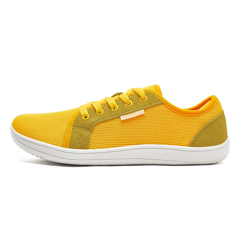 Tênis Esportivo Casual Unissex de Corrida com Cadarço e Zero Drop, Bico Largo, para Caminhada ao Ar Livre